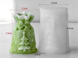 Molde silicona bolsa de Navidad